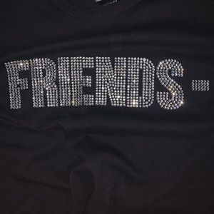 Rhinestone Vlone T-shirt